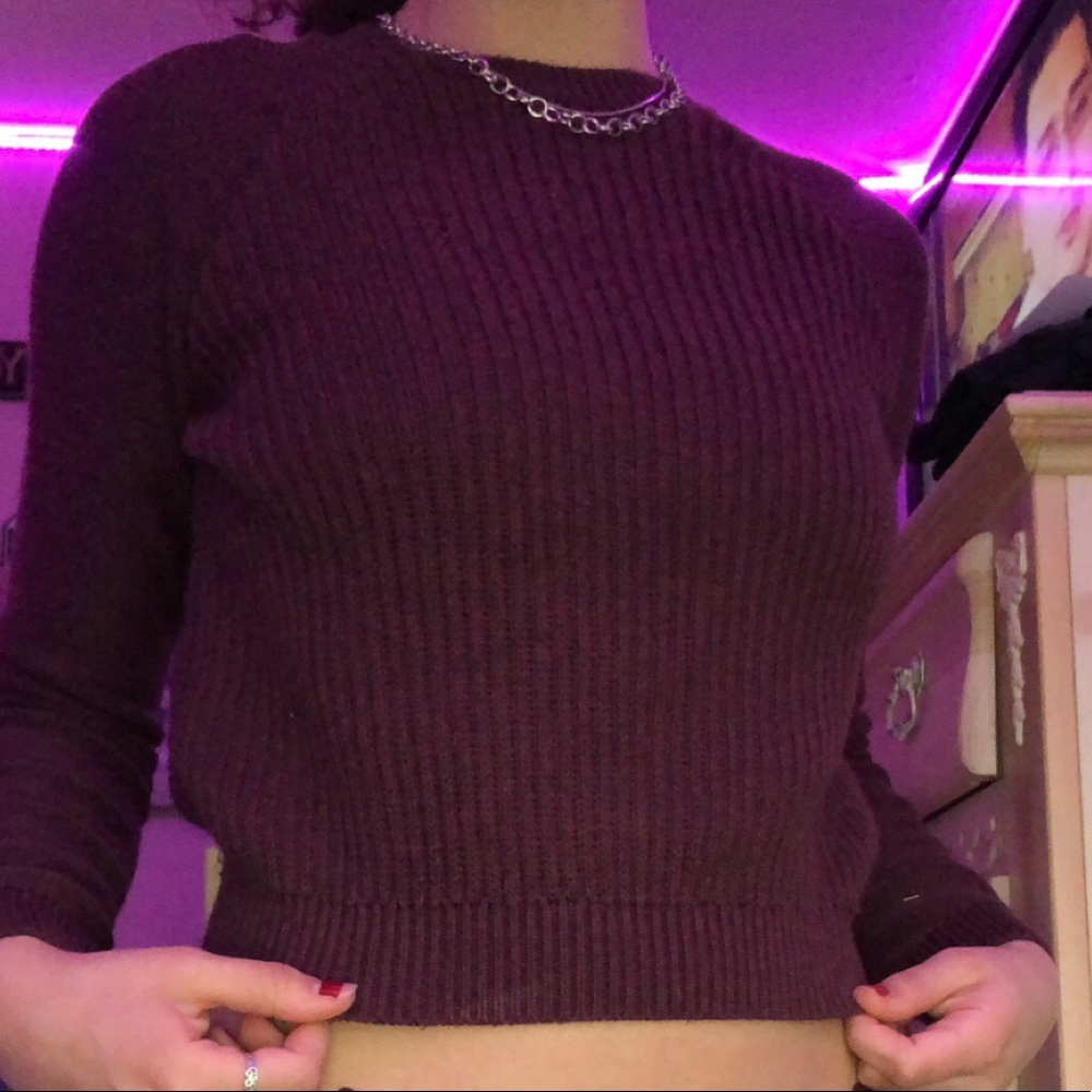 Aeropostale burgundy sweater.